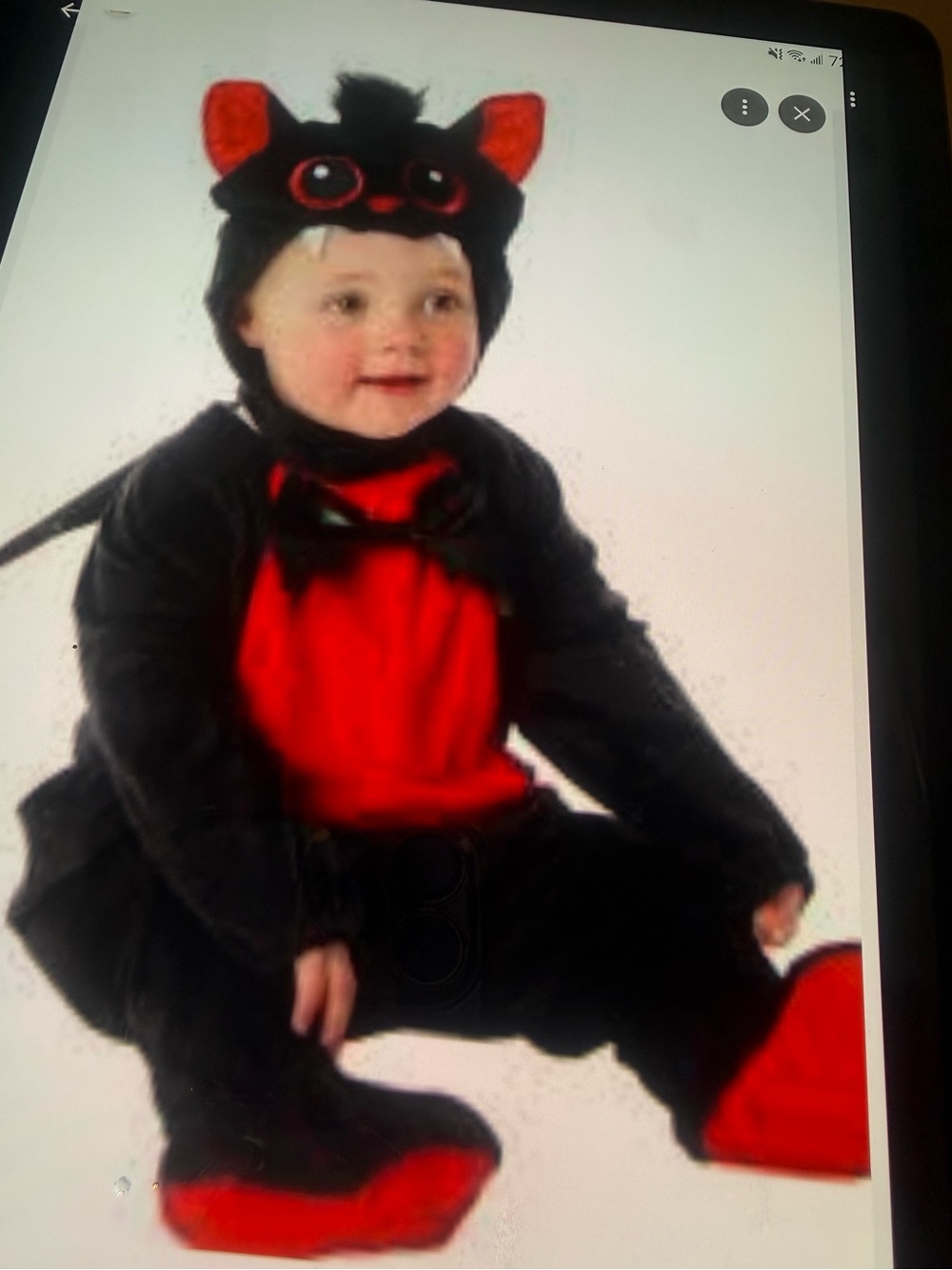 Toddler Black and Red Bat Costume - Kids Costume
